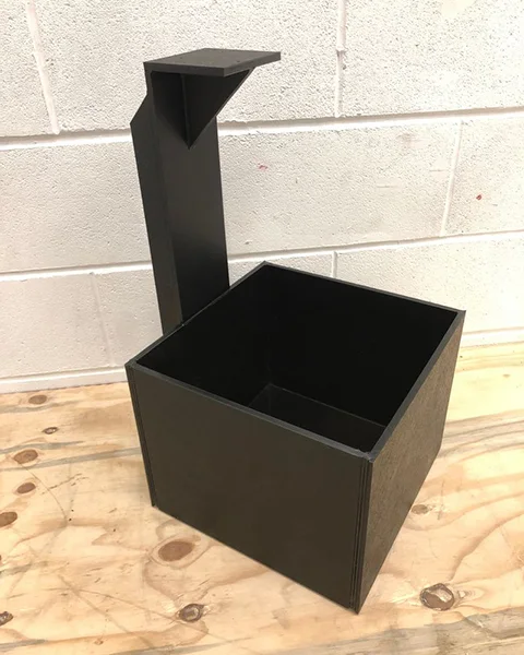 Fabricated plastic box