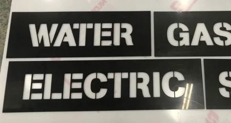 Cut signage panels
